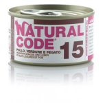 NATURAL CODE 15 POLLO, VERDURE E FEGATO 85GR