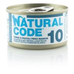 NATURAL CODE 10 TONNO E PICCOLI PESCI BIANCHI 85GR