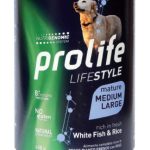 PROLIFE DOG LIFESTYLE ADULT MATURE WHITE FISH&RICE MEDIUM/LARGE 400g