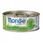 MONGE SUPRIME SENIOR TONNO,RISO INTEGRALE E TE' VERDE  MATCHA 80GR