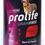 PROLIFE DOG GRAIN FREE ADULT BEEF&POTATO MEDIUM/LARGE 400g