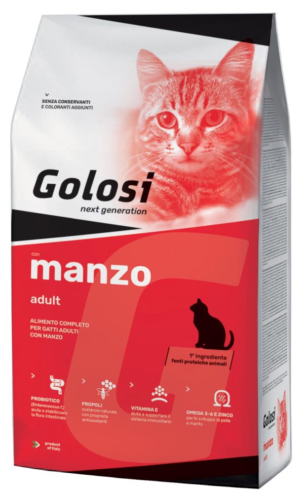 GOLOSI CAT MANZO E RISO 1,5KG