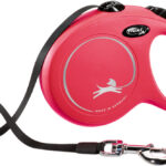 TRIXIE FLEXI NEW CLASSIC IN FETTUCCIA, M, 5M, ROSSO
