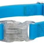 TRIXIE COLLARE EASYFLASH USB TG.M-L AZZURRO FLUO