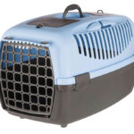 TRIXIE TRASPORTINO CAPRI 3,40X38X61CM, GRIGIO CHIARO/BLU SCURO