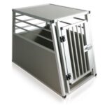 PILGRIM TRASPORTINO ALU DOG CAR CAGE + RUBBER MAT XL