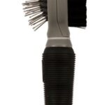 d LG 2-IN-1 GROOMING BRUSH LARGE BLACK/GREY