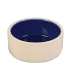TRIXIE CIOTOLA CERAMICA, 0,35L/DIAM. 12CM, CREMA/BLU