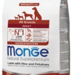 MONGE ALL BREEDS DOG ADULT AGNELLO, RISO E PATATE 12KG