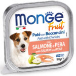 MONGE FRUIT DOG PATE' E BOCCONCINI SALMONE E PERA 100GR