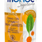 MONGE BUSTE SUPRIME KITTEN TONNO,SPINACI E CAROTE 80GR
