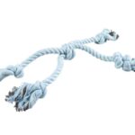 d LG FLOSSY CROSS ROPE WITH 4KNOTS 49CM-230G BLUE