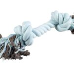 d LG FLOSSY ROPE WITH 2 KNOTSL-40CM-450G BLUE