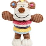 d LG MONKEY PLAY SQUEAKER & TPR RING 16X19CM