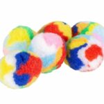 d LG MULTICOLOUR POLY BALLS 4X4X4CM - TUBE MIXED COLORS