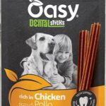 d OASY SNACK DOG GRAIN FREE DENTAL STICKS MEDIUM/LARGE POLLO 180GR