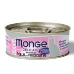 MONGE CAT DELICATE POLLO CON PROSCIUTTO 80GR