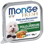 MONGE FRESH CANE POLLO/VERDURE 100GR