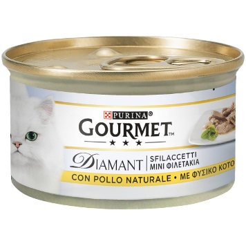 PURINA GOURMET DIAMANT SFILACCETTI CON POLLO DELICATO 85GR