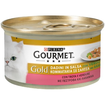 PURINA GOURMET GOLD DADINI CON TROTA ALLA MARINARA 85GR
