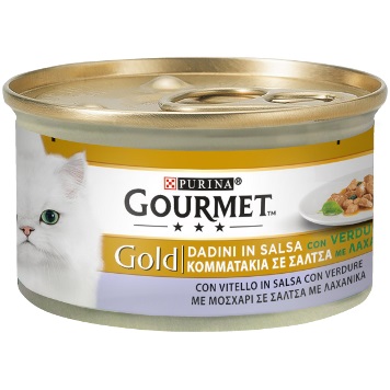 PURINA GOURMET GOLD DADINI CON VITELLO ALLA MEDITERRANEA 85GR
