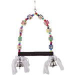 NOBBY CAGE TOY, SWING CON COLOURED DICES 35X18CM