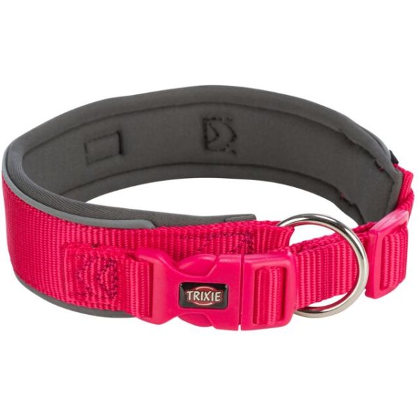 TRIXIE PREMIUM COLLARE ALTO IMBOTTITO L 46-55CM/50MM CORALLO