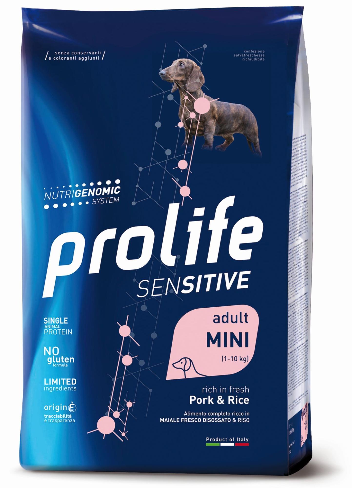 PROLIFE DOG SENSITIVE ADULT LAMB&RICE MINI 7 KG SENSITIVE