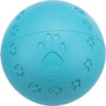 TRIXIE PALLA PIENA CON IMPRONTE,DIAMETRO 9CM PETROLIO