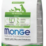 MONGE ALL BREEDS DOG ADULT CONIGLIO, RISO E PATATE 12KG
