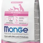 MONGE ALL BREEDS DOG ADULT MAIALE, RISO E PATATE 12KG