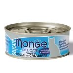 MONGE CAT DELICATE POLLO CON CALAMARI 80GR