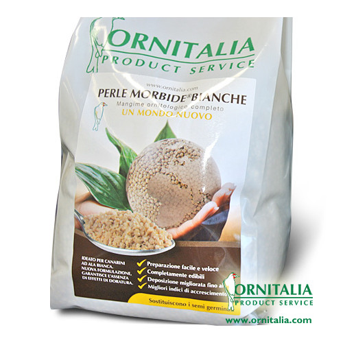 ORNITALIA PERLE MORBIDE BIANCHE 800GR