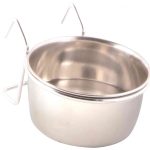 TRIXIE CIOTOLA ACCIAIO C/SUPPORTO 300ML  DIAM. 9CM