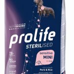 PROLIFE DOG STERILISED SENS. PORK&RICE MINI 7 KG