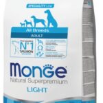 MONGE ALL BREEDS DOG LIGHT SALMONE E RISO 2,5KG