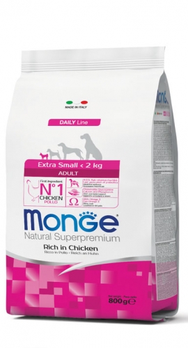 MONGE DOG EXTRA SMALL ADULT 800GR