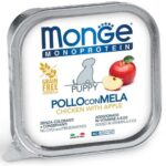 MONGE DOG MONOPROTEICO FRUTTA PUPPY/JUNIOR POLLO E MELA 150GR