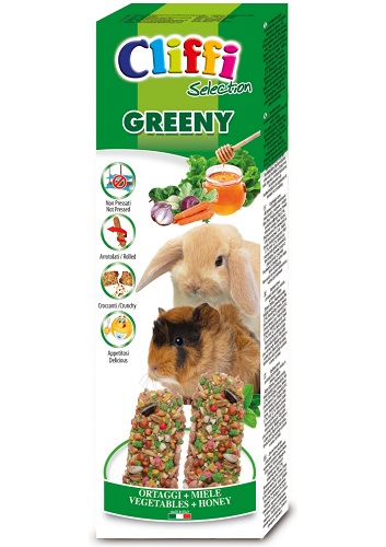 CLIFFI STICKS CONIGLI E CAVIE "GREENY" 110GR