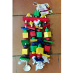 HAPPY PET PARROT TOY BLOCKS 'N' BEADS