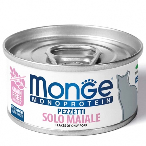 MONGE CAT SFILACCETTI MONOPTOREICI CAT MAIALE 80GR
