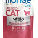 MONGE GRILL BUSTE CAT STERILIZZATO VITELLO 85GR
