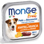 MONGE FRUIT DOG PATE' E BOCCONCINI ANATRA E ARANCIA 100GR