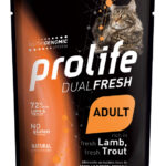 PROLIFE CAT DUAL FRESH ADULT LAMB&TROUT - Busta 85g