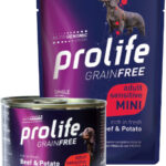 PROLIFE DOG GRAIN FREE ADULT BEEF&POTATO MINI - Busta 100g