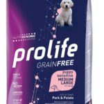 PROLIFE DOG GRAIN FREE SENS. PUPPY PORK&POTATO MEDIUM/LARGE 10KG