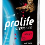PROLIFE CAT STERILISED ADULT BEEF&RICE 0,4 KG