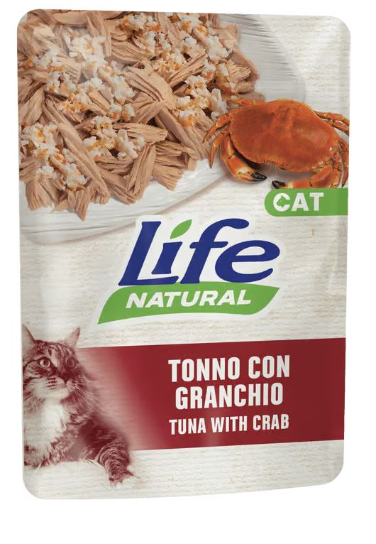 LIFE CAT BUSTE TONNO E GRANCHIO 70GR