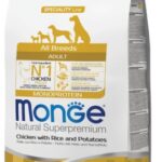 MONGE ALL BREEDS DOG ADULT POLLO, RISO E PATATE 12KG