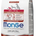 MONGE MINI PUPPY AGNELLO E RISO 2,5KG